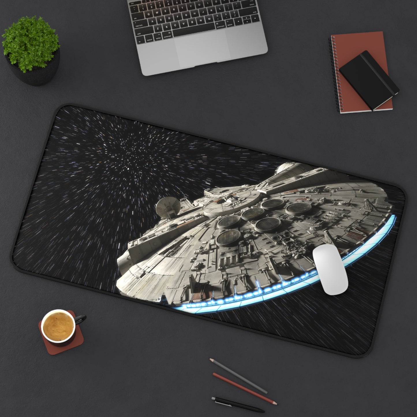 Millennium Falcon Starwars High Definition Video Game PC PS Desk Mat Mousepad