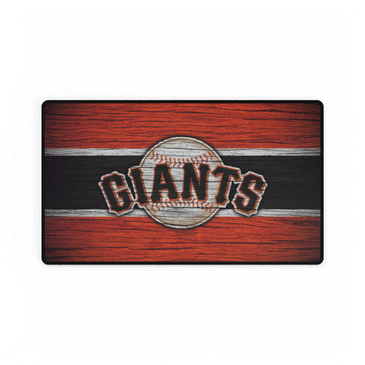 San Francisco Giants Wood Grain MLB Baseball High Definition Print Desk Mat Mousepad