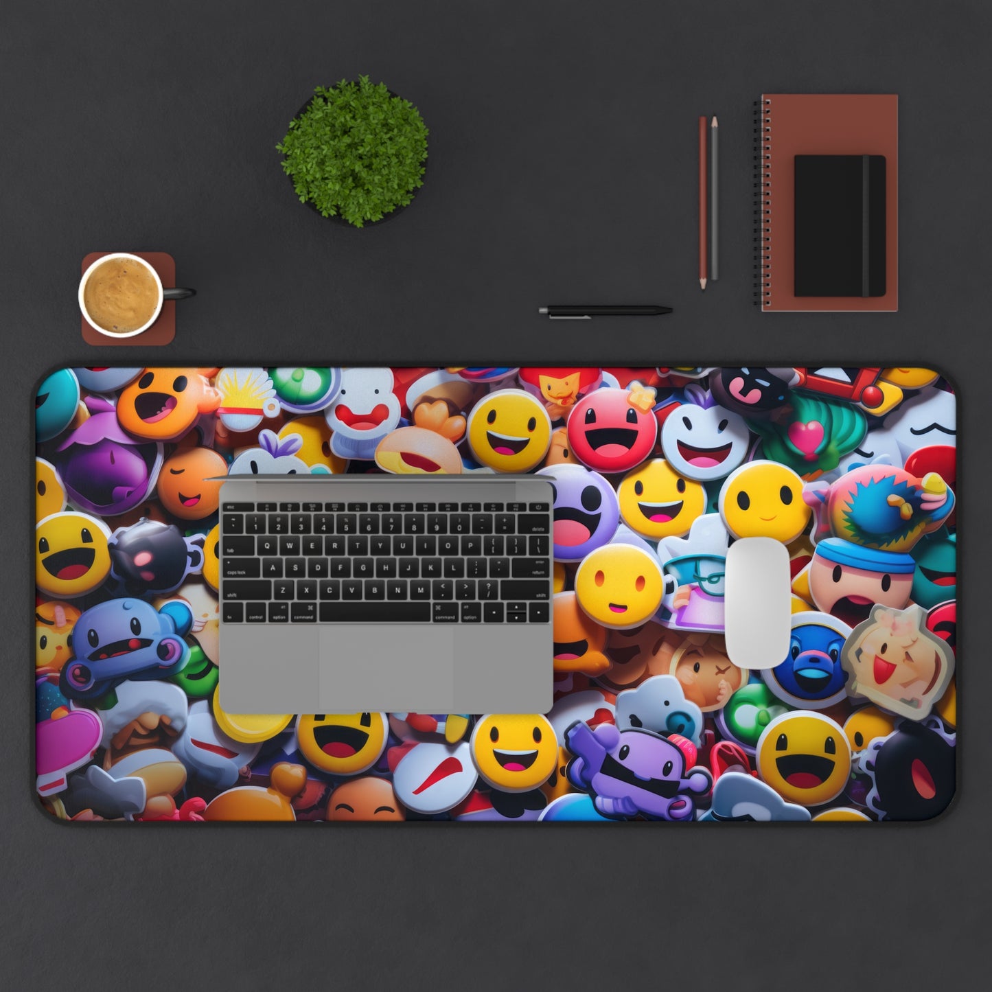 Funny Emoji Faces High Definition Game Home Video Game PC PS Desk Mat Mousepad