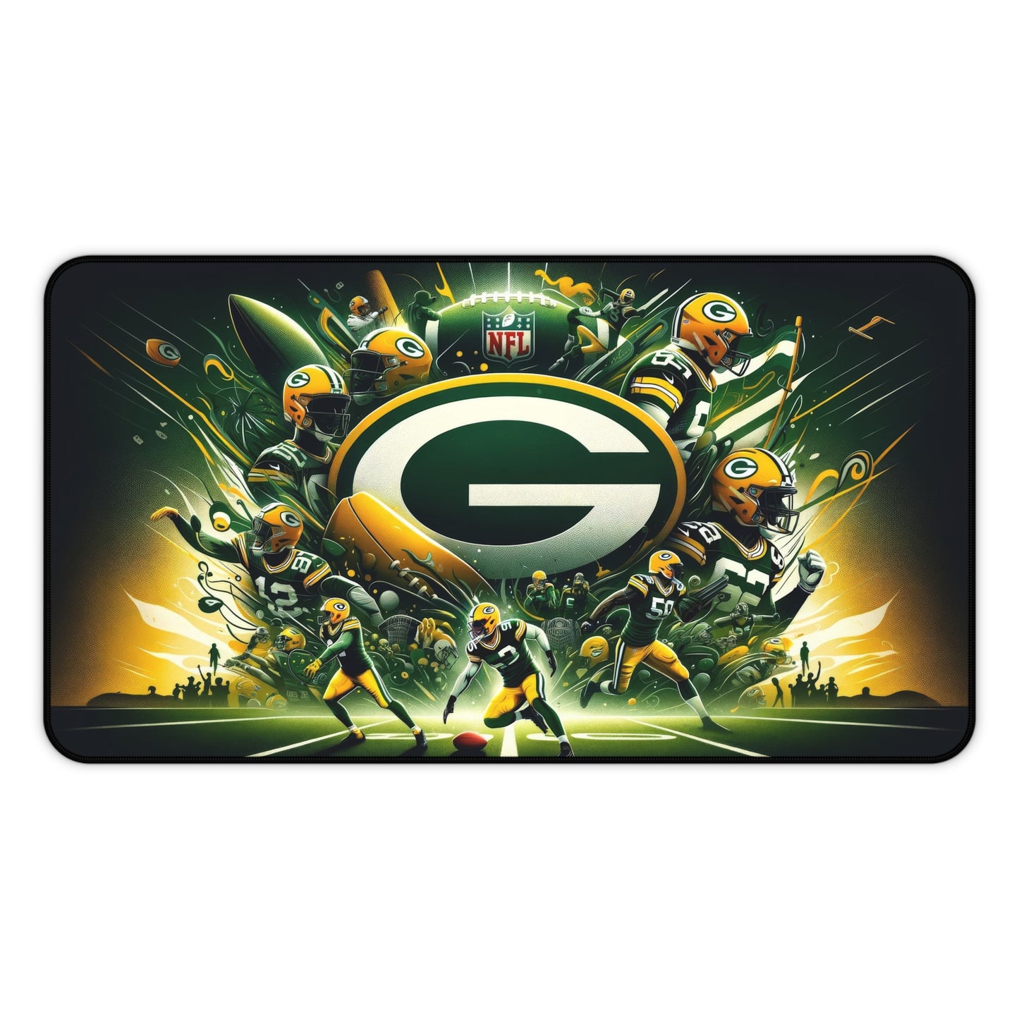 Green Bay Packers Football High Definition Desk Mat Mousepad