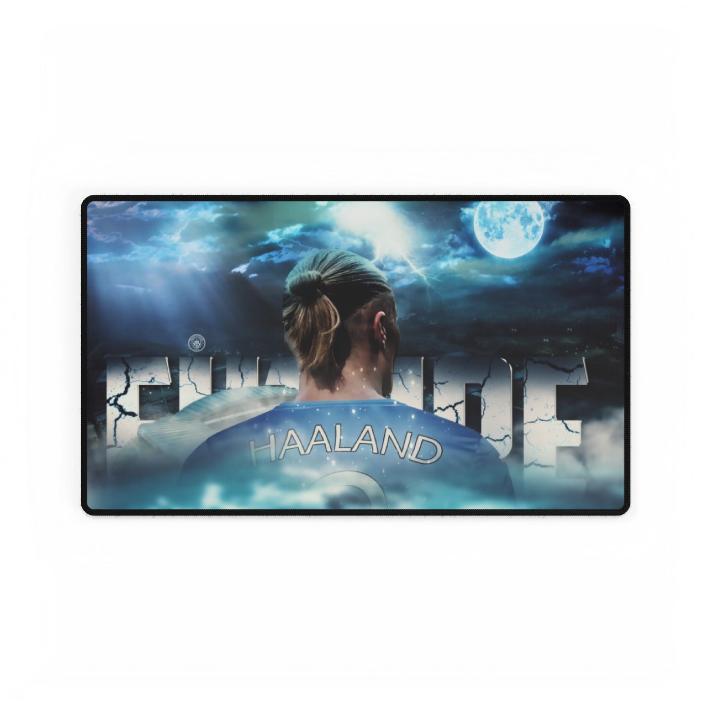 Erling Haaland Premier League club Manchester City Soccer Futbol High Definition Desk Mat Mousepad