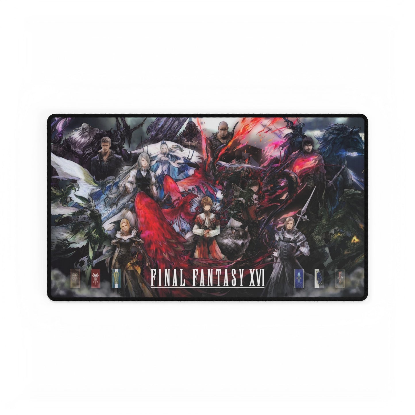 Final Fantasy XVI Characters High Definition Online PC PS Video Game Desk Mat Mousepad