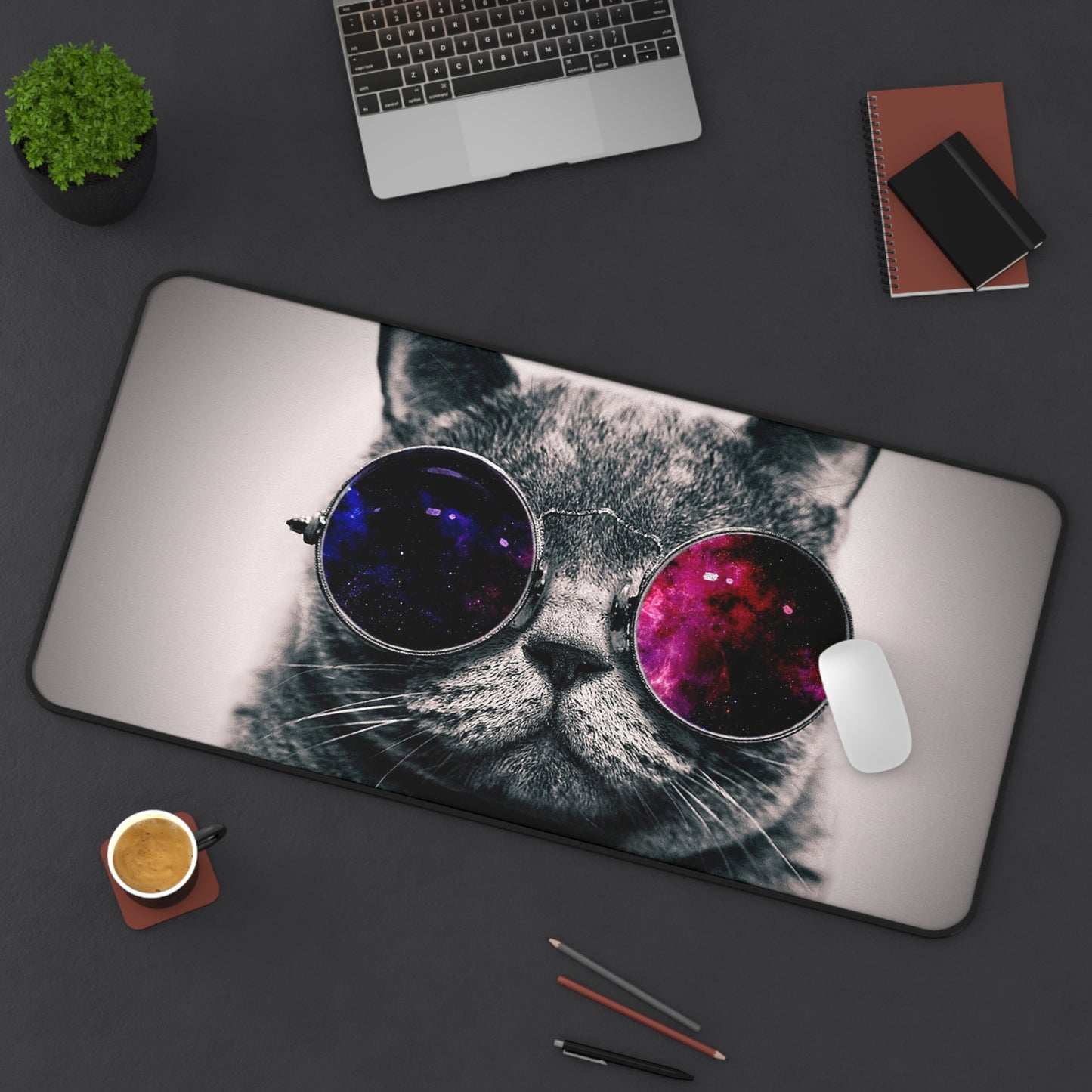 Cool Cat High Definition Educational Office Home Decor Desk Mat Mousepad