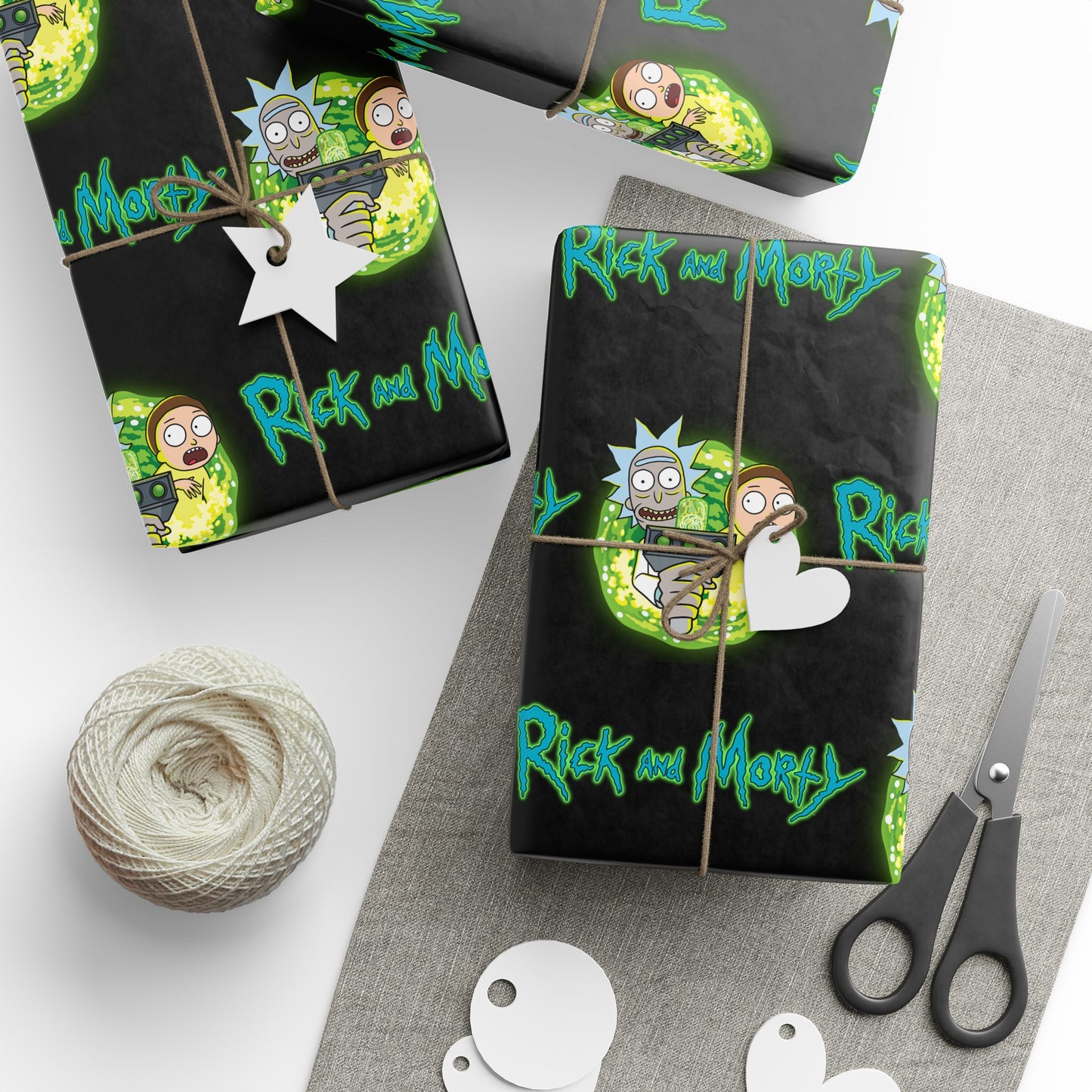 Rick and Morty High Definition Funny Cartoon Birthday Gift Wrapping Paper Holiday