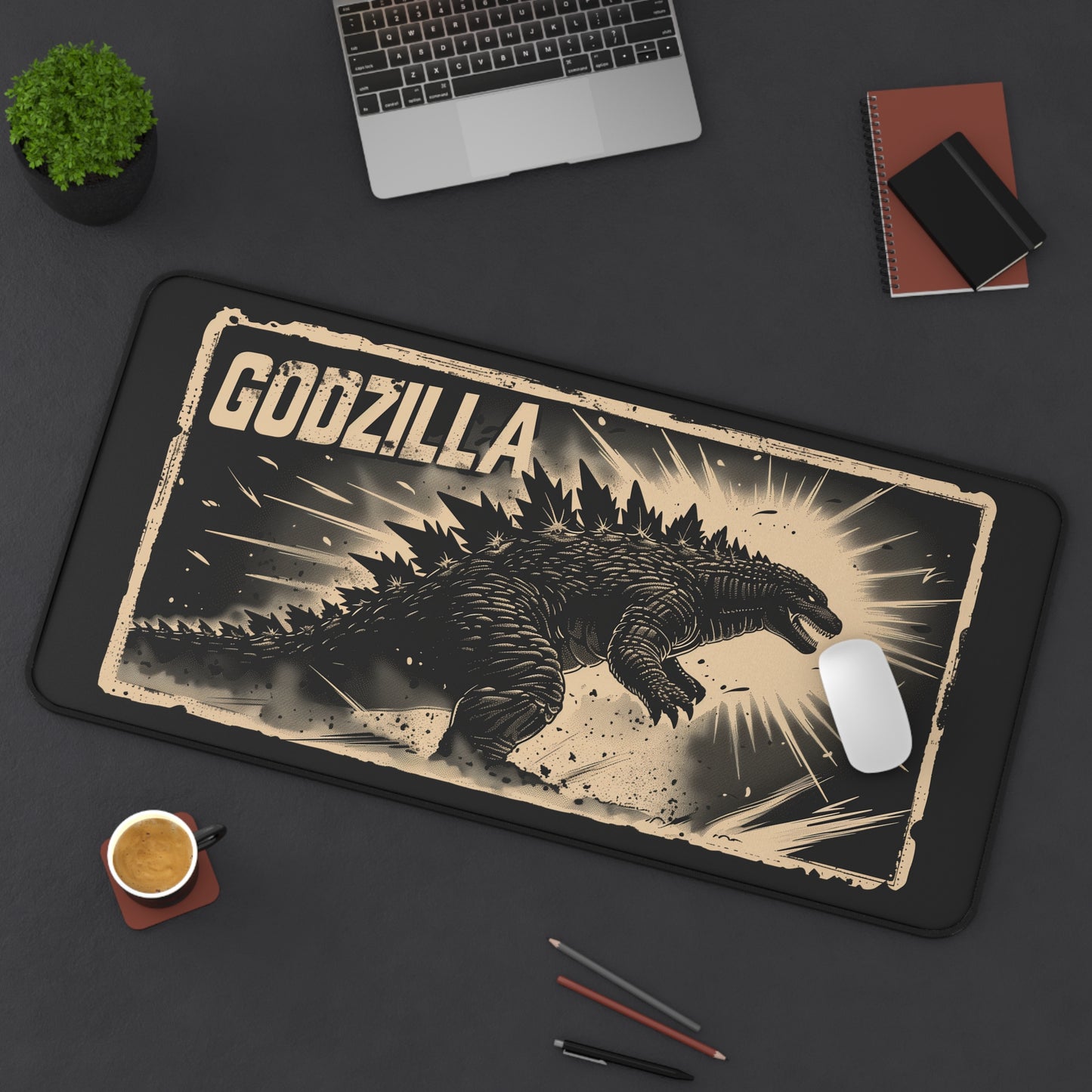 Godzilla Vintage High Definition Game Home Video Game PC PS Desk Mat Mousepad