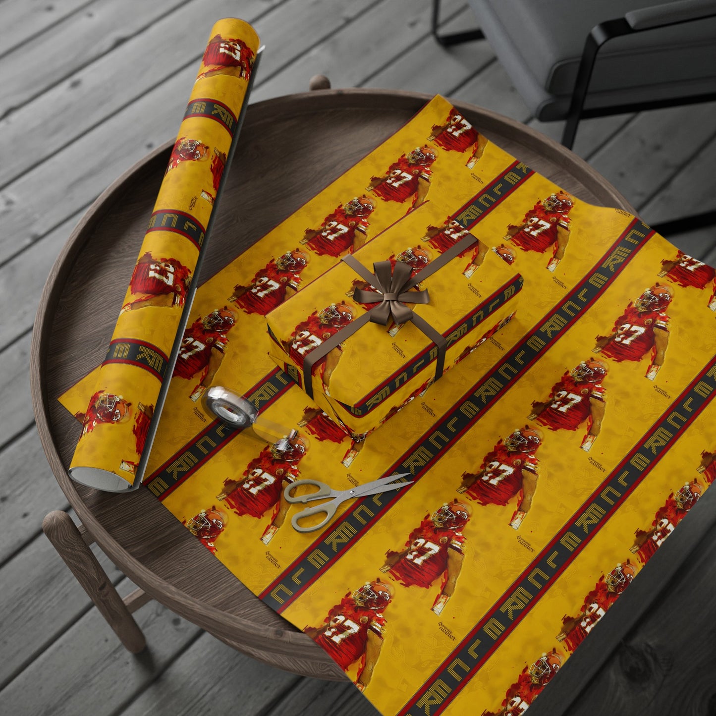 Travis Kelce Kansas City Chiefs Football Birthday Gift Wrapping Papers