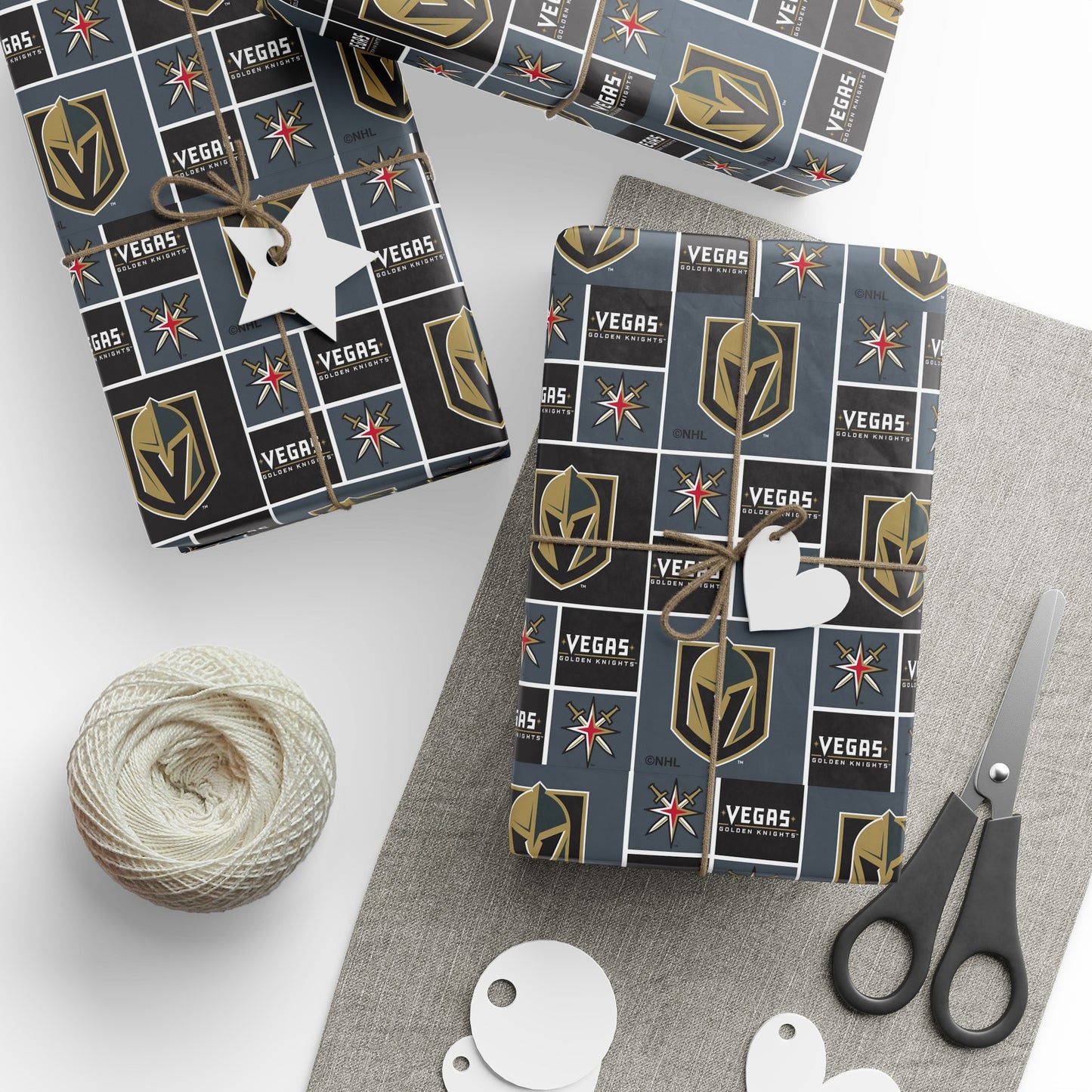 Las Vegas Golden Knights NHL Hockey Birthday Gift Wrapping Papers Holiday