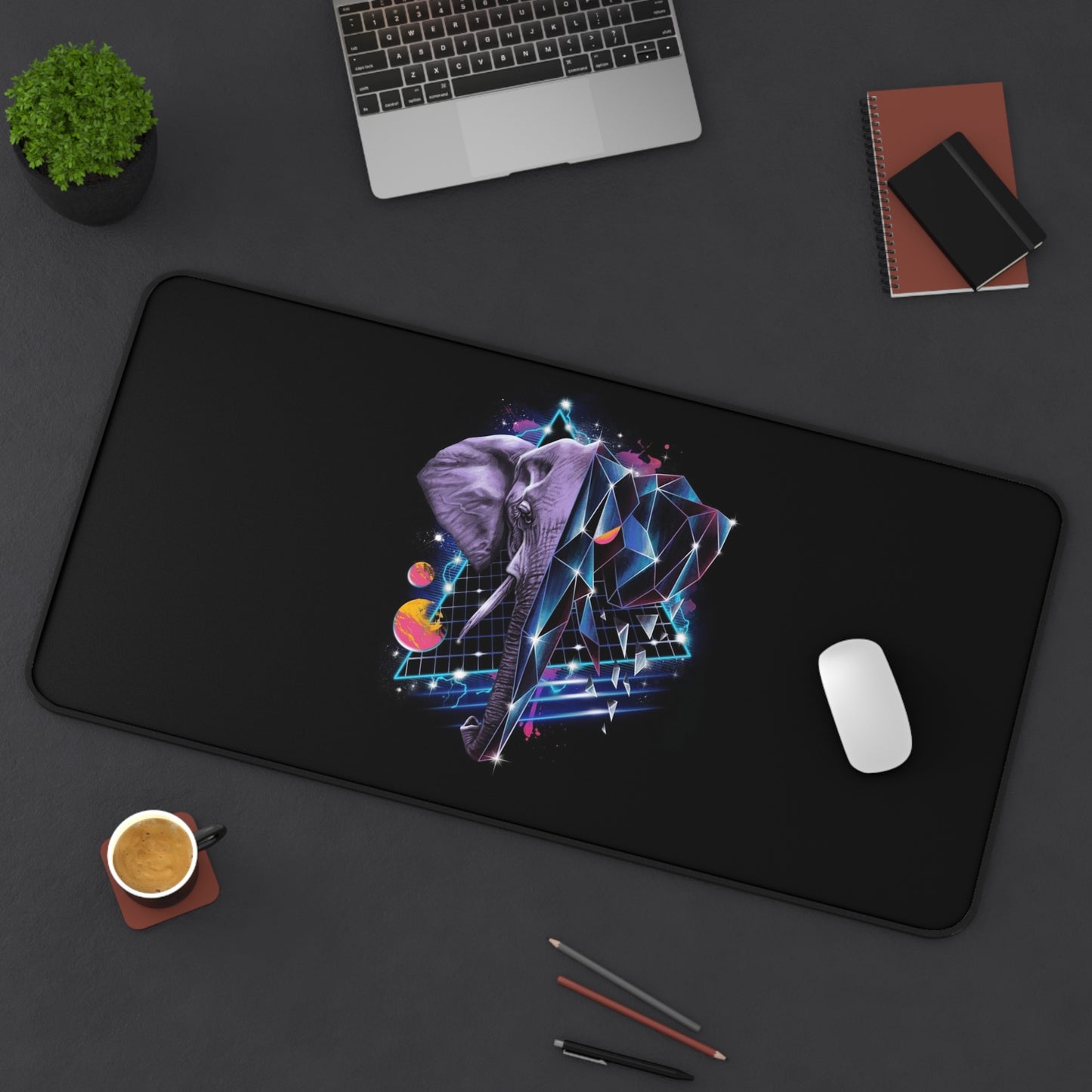 Retro Elephant Art High Definition Game Home Video Game PC PS Desk Mat Mousepad