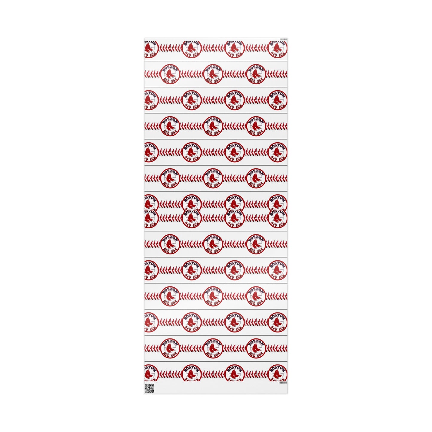 Boston Red Sox Baseball Birthday Gift Wrapping Paper Holiday