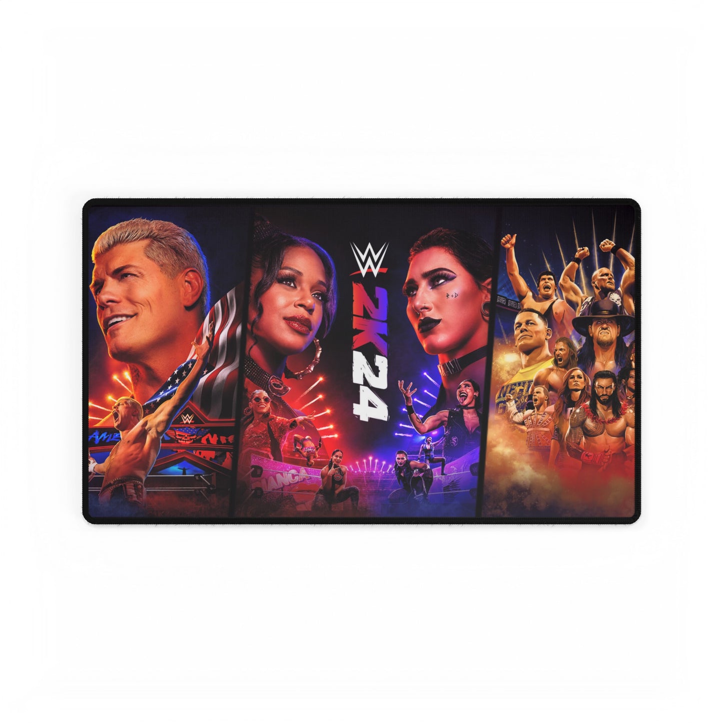 WWE 2K24 High Definition PC PS Video Game Desk Mat Mousepad Wrestling