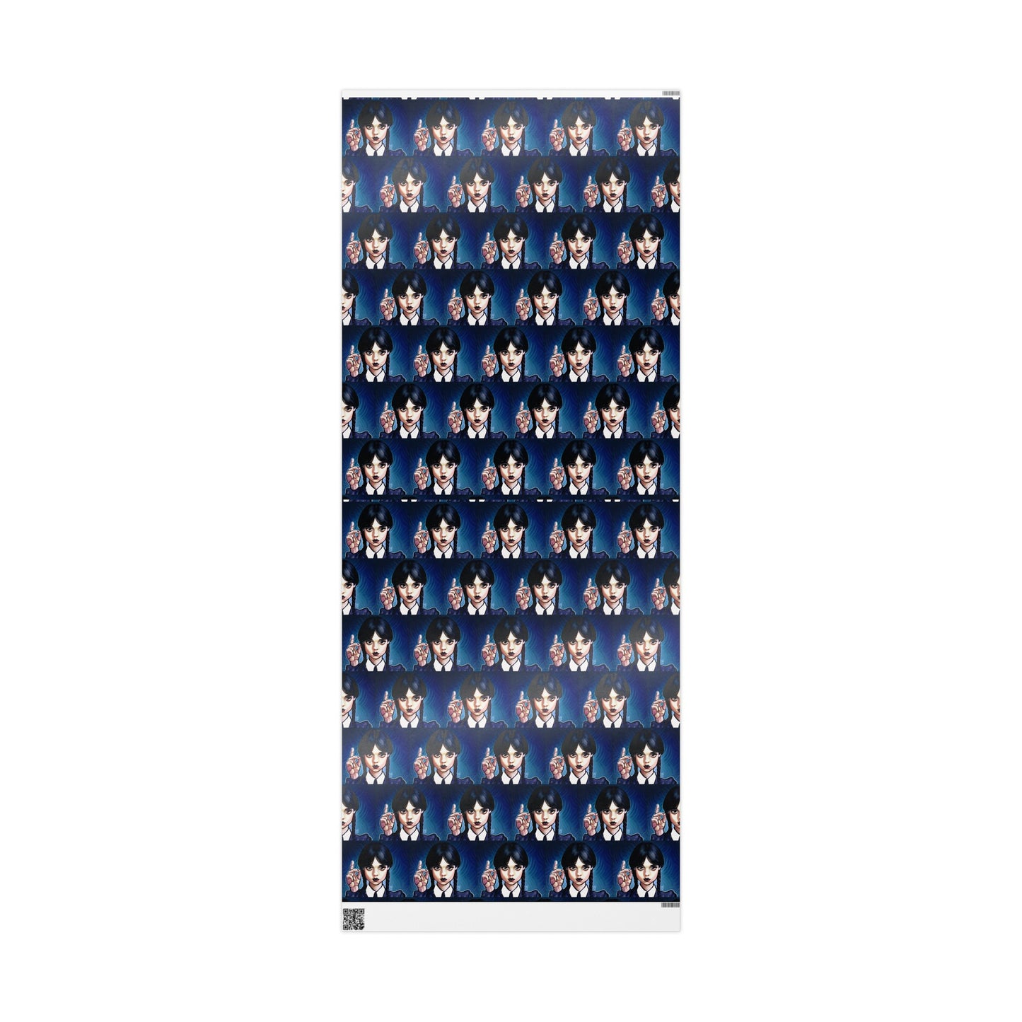 Wednesday Adams Ortega Cartoon holiday present Birthday Gift Wrapping Papers