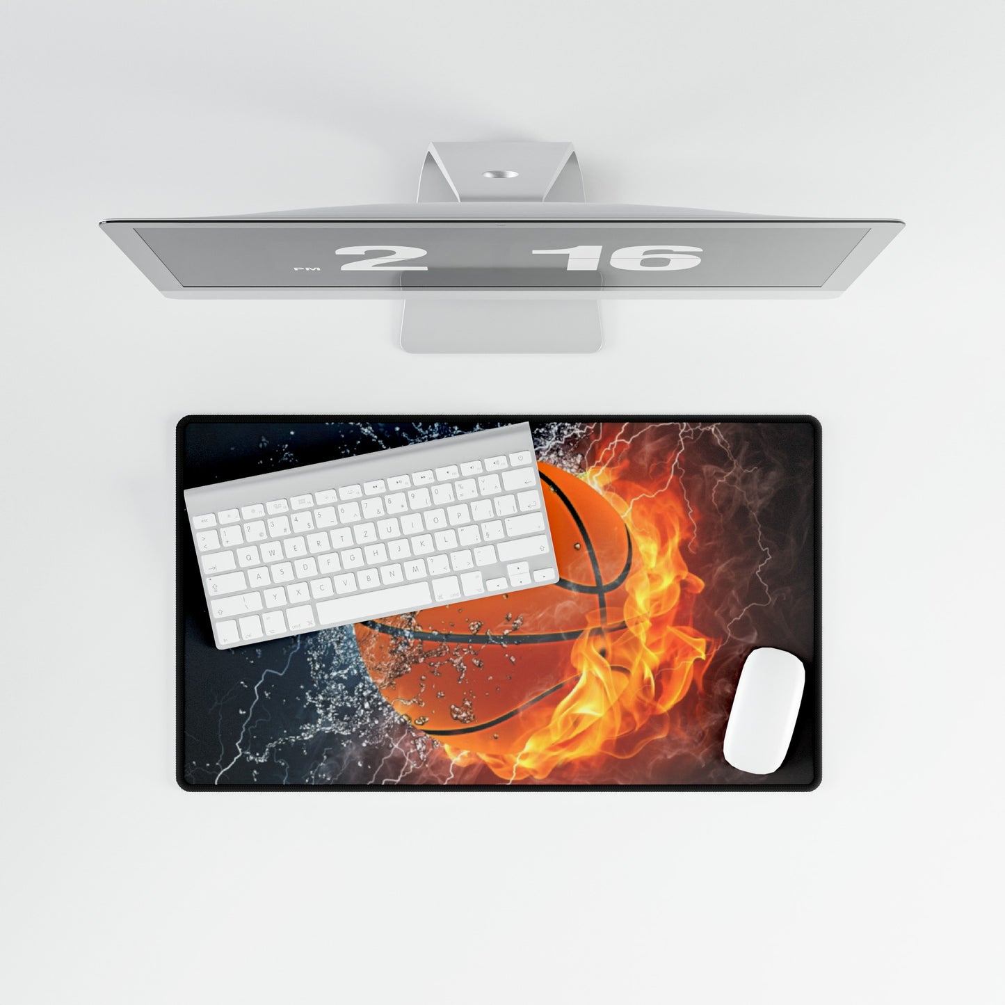 Fire and Ice NBA Basketball High Definition Desk Mat Mousepad