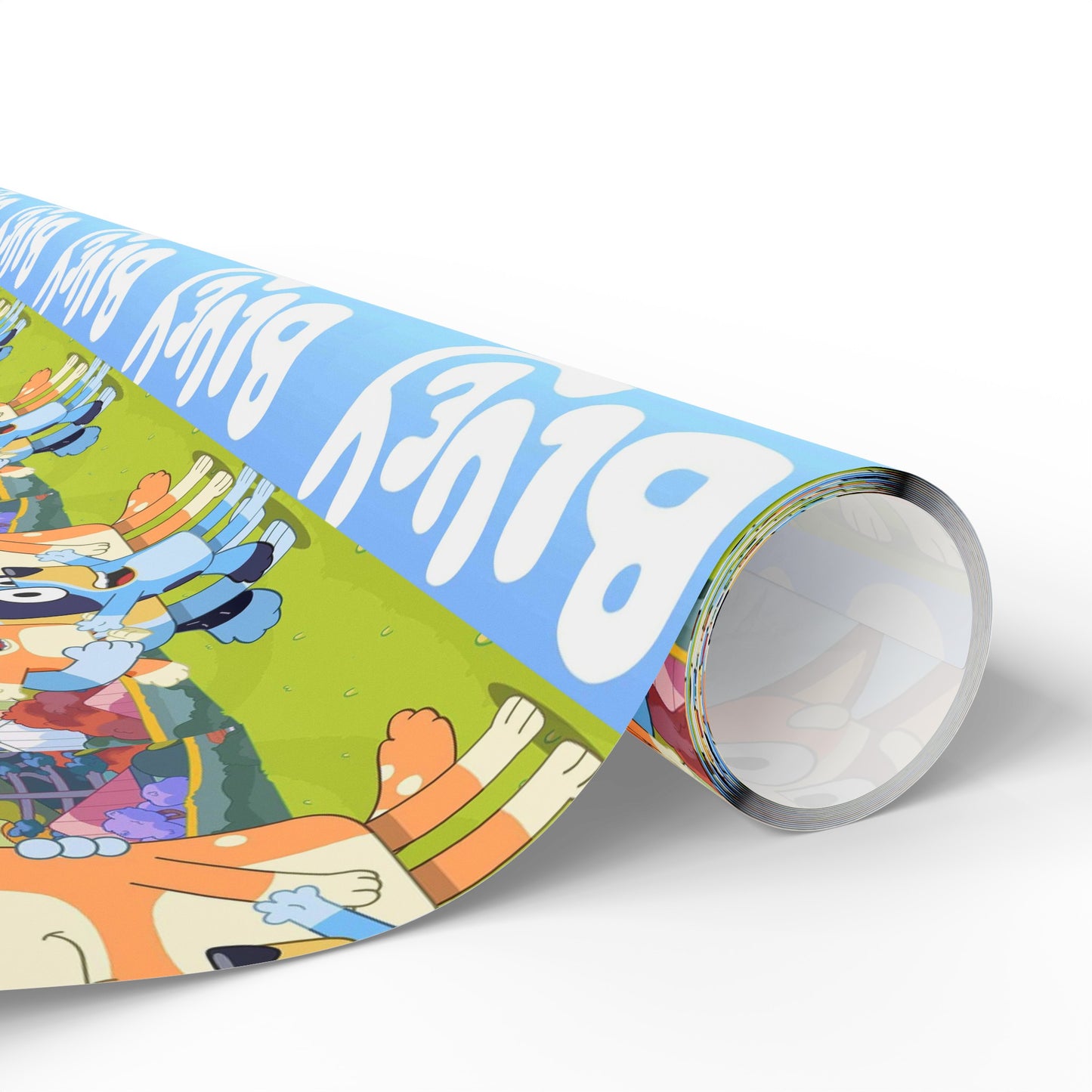 Bluey Childrens TV Show Cartoon Birthday High Def Gift Wrapping Paper