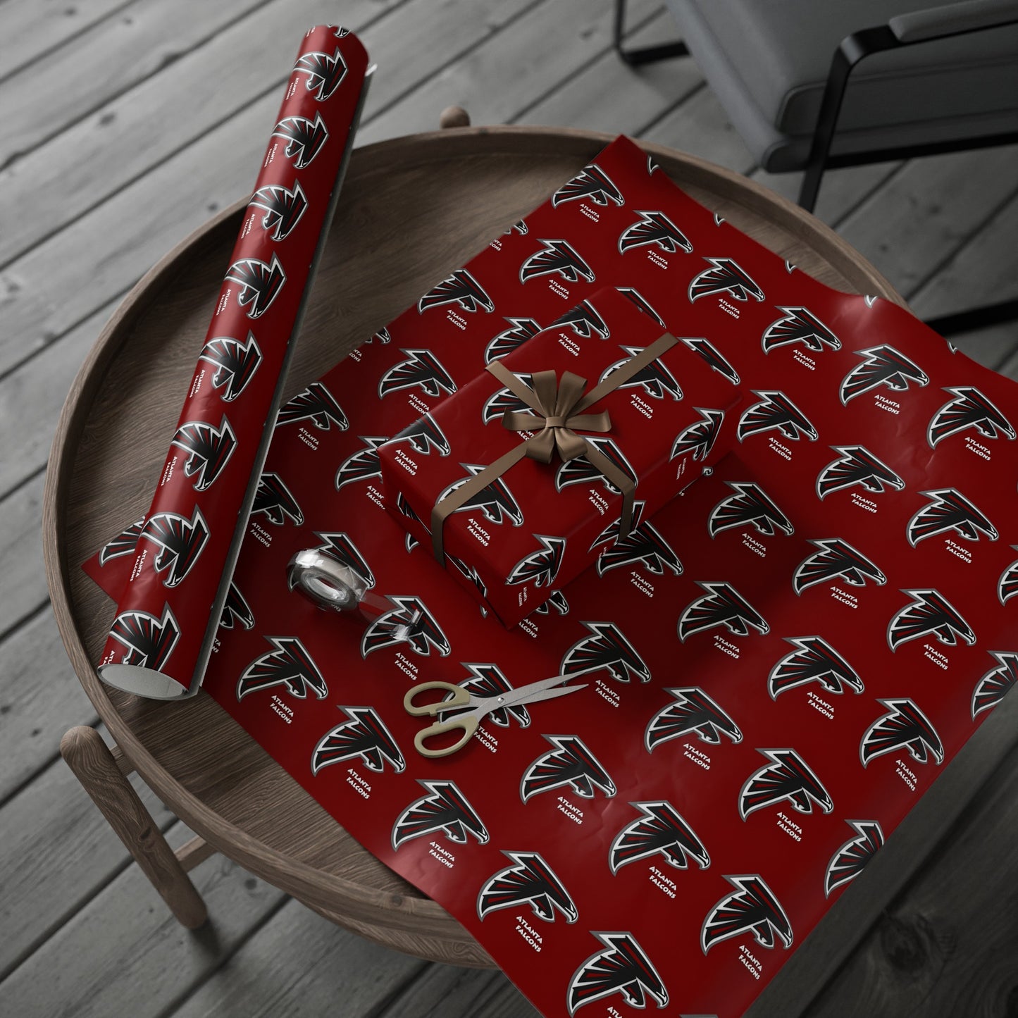 Atlanta Falcons NFL Football Birthday Graduation Gift Wrapping Paper Holiday