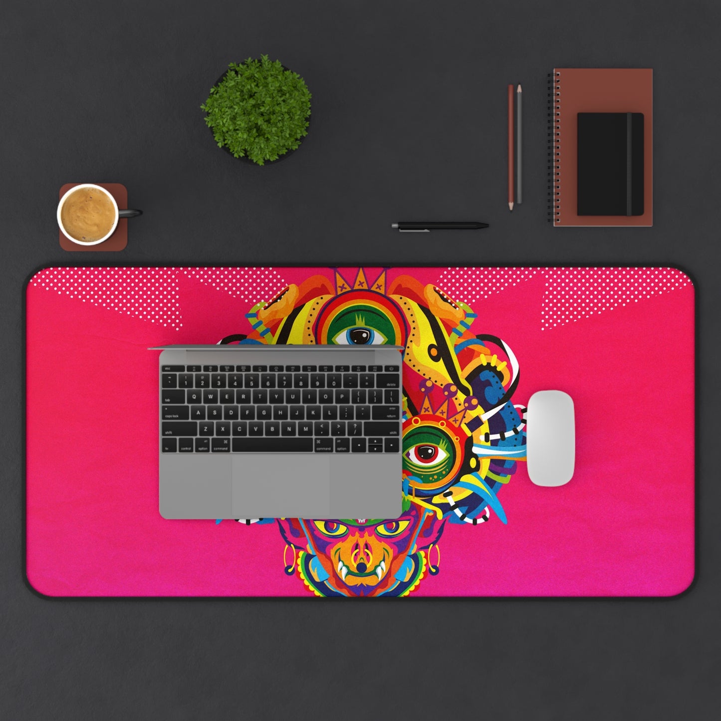 Pink Trippy Art High Definition Game Home Video Game PC PS Desk Mat Mousepad