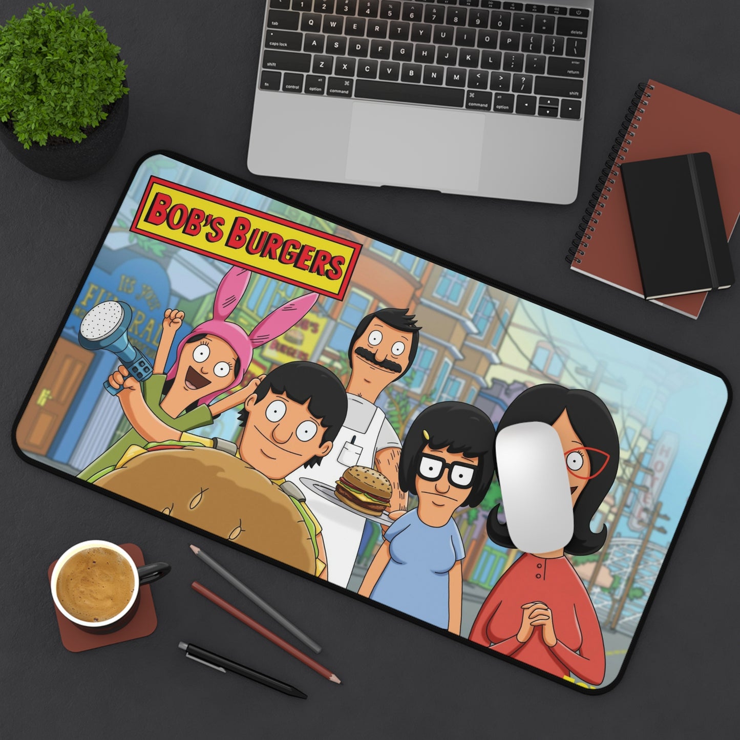 Bobs Burgers Cartoon PC PS High Definition Video Game Desk Mat Mousepad