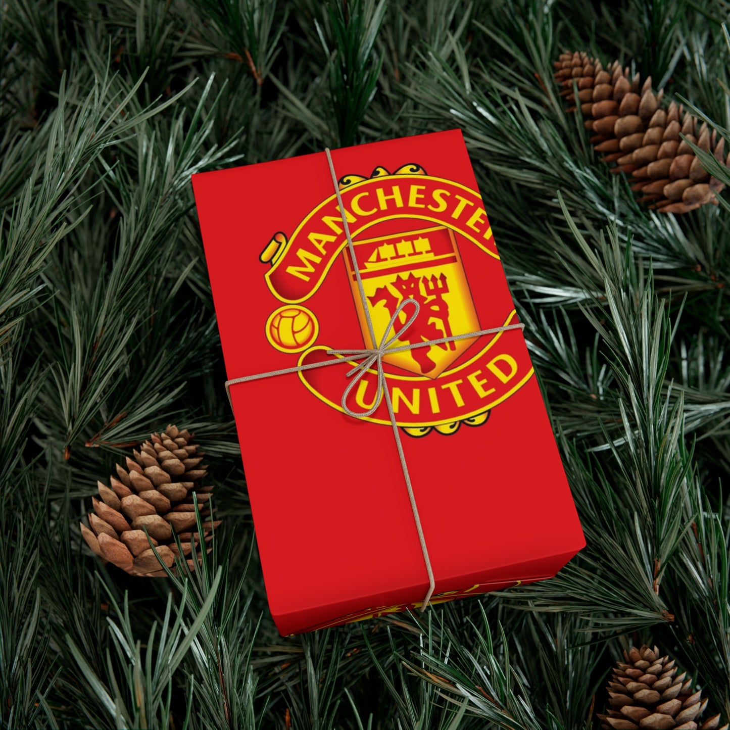 Manchester United Birthday Gift Wrapping Paper football soccer Holiday