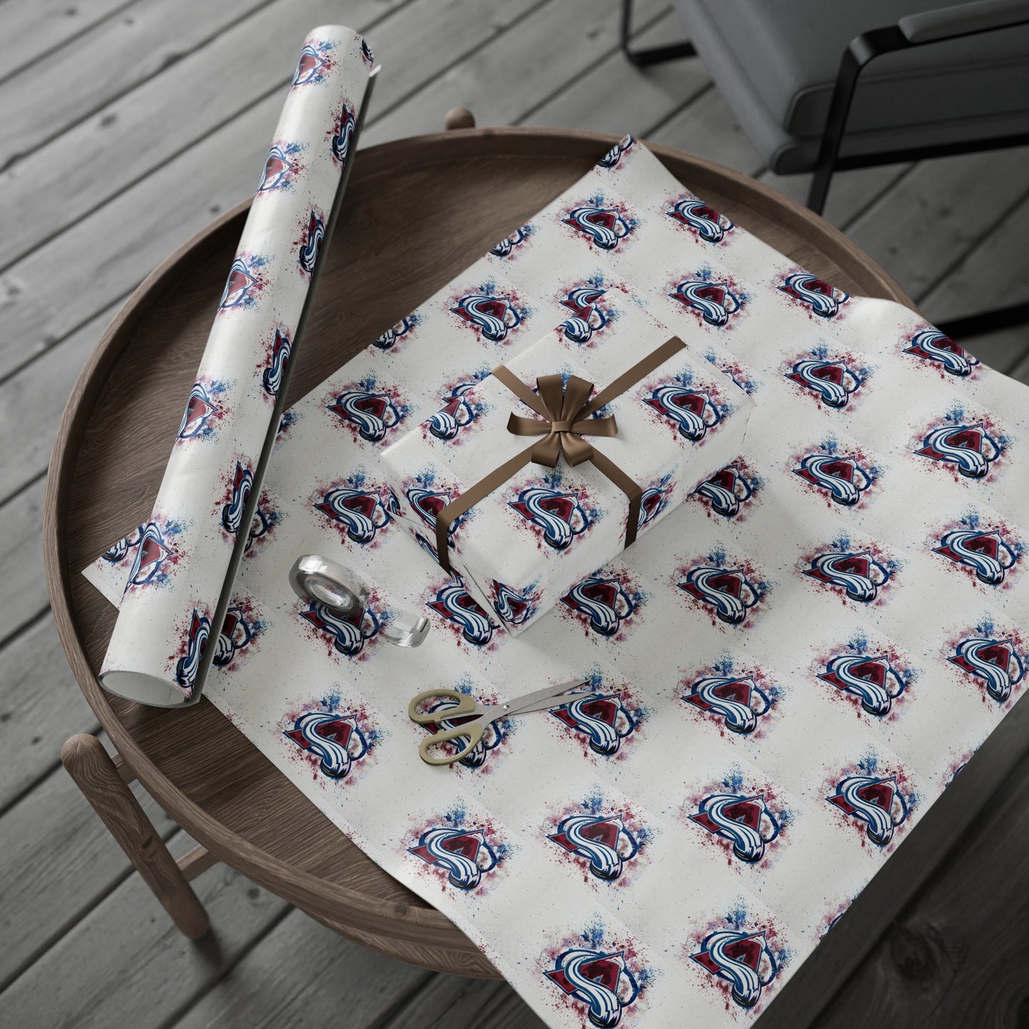 Colorado Avalanche NHL Hockey Birthday Gift Wrapping Papers Holiday