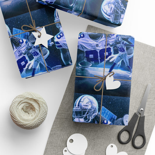 Ceedee Lamb Cowboys NFL Football Birthday Graduation Gift Wrapping Paper Holiday