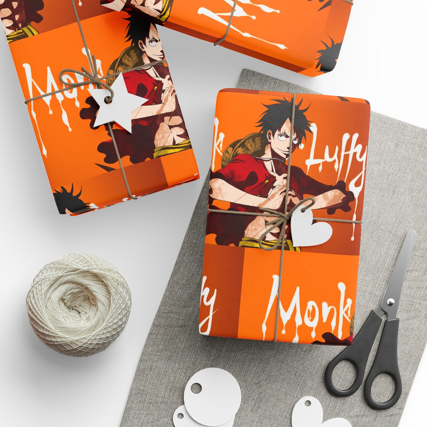 Monkey Luffy Anime Cartoon One Piece Birthday Gift Wrapping Papers