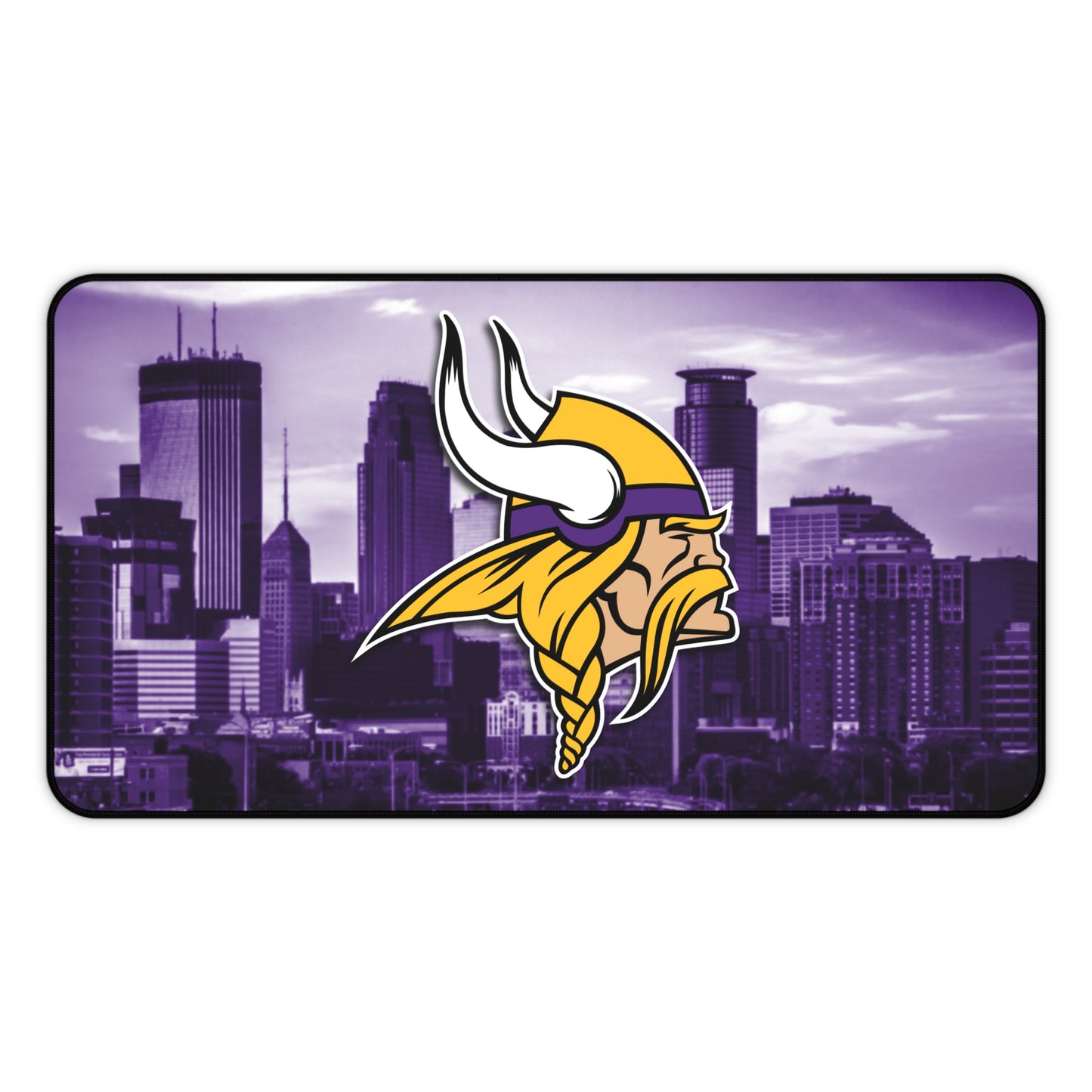 Minnesota Vikings Cityscape logo NFL Football High Definition Print PC Desk Mat Mousepad