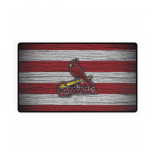 St. Louis Cardinals Woodgrain look MLB Baseball High Definition Desk Mat mousepad