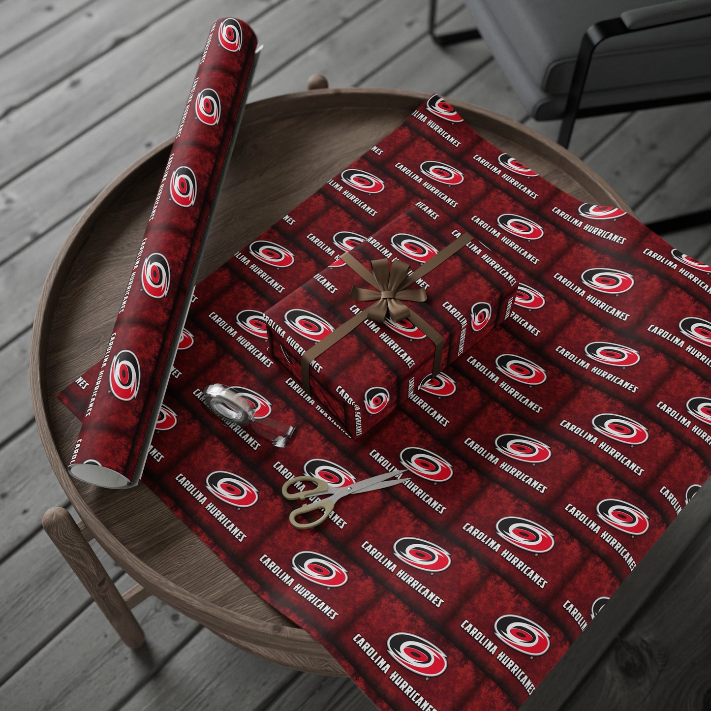 Carolina Hurricanes NHL Hockey Birthday Gift Wrapping Papers Holiday