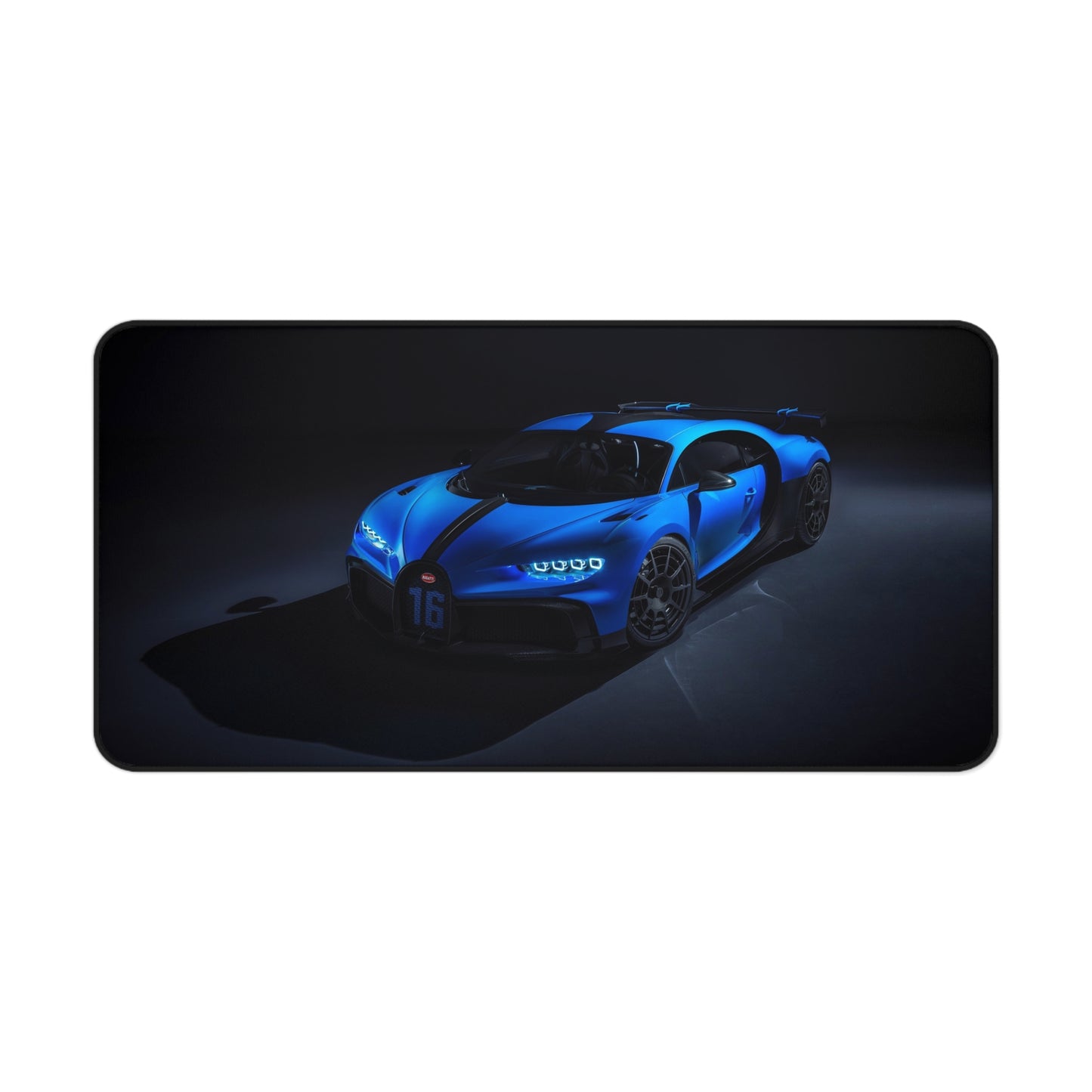 Blue Bugatti High Definition Super Car Office Home Decor Desk Mat Mousepad