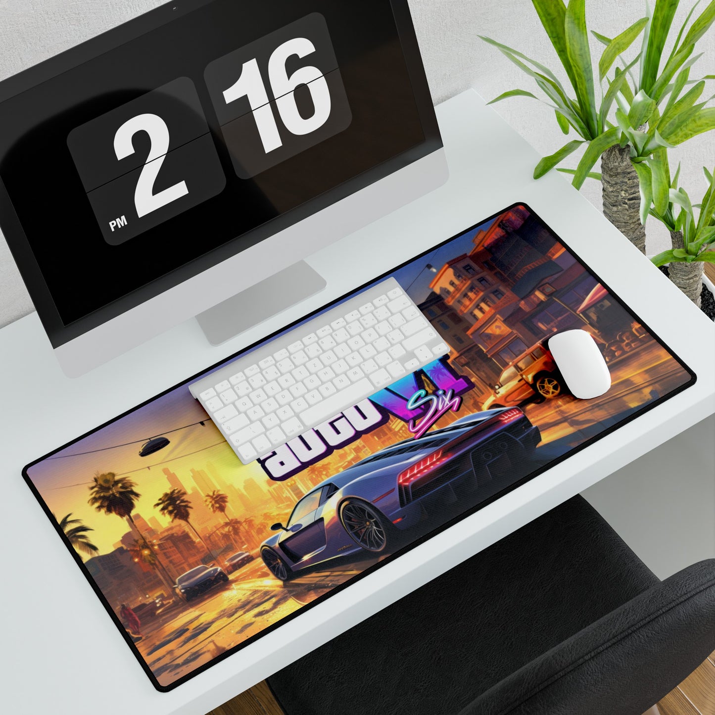 GTA 6 High Definition PC PS Video Game Desk Mat Mousepad VI