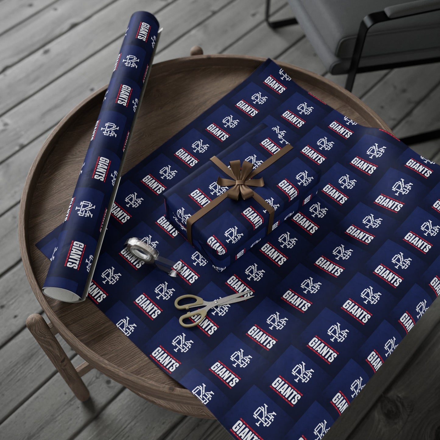 New York Giants NFL Football Birthday Gift Wrapping Paper Holiday