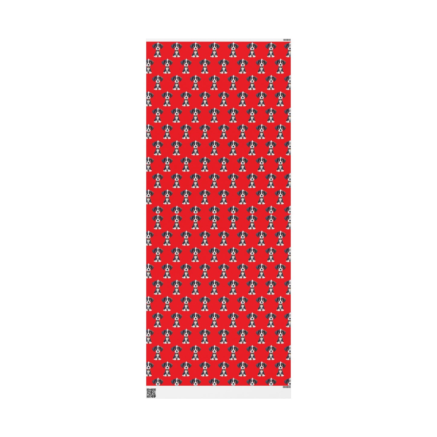 Great Dane Cute Puppy Red Birthday Gift Present Holiday Wrapping Paper