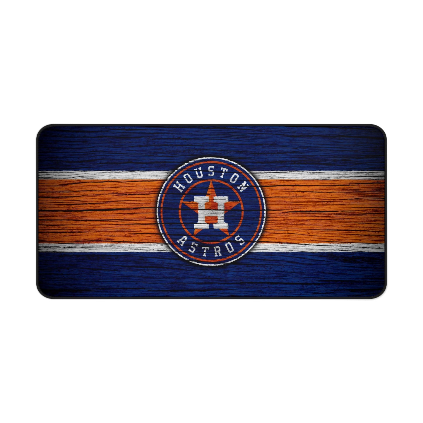 Houston Astros Wood look MLB Baseball High Definition Print Desk Mat Mousepad