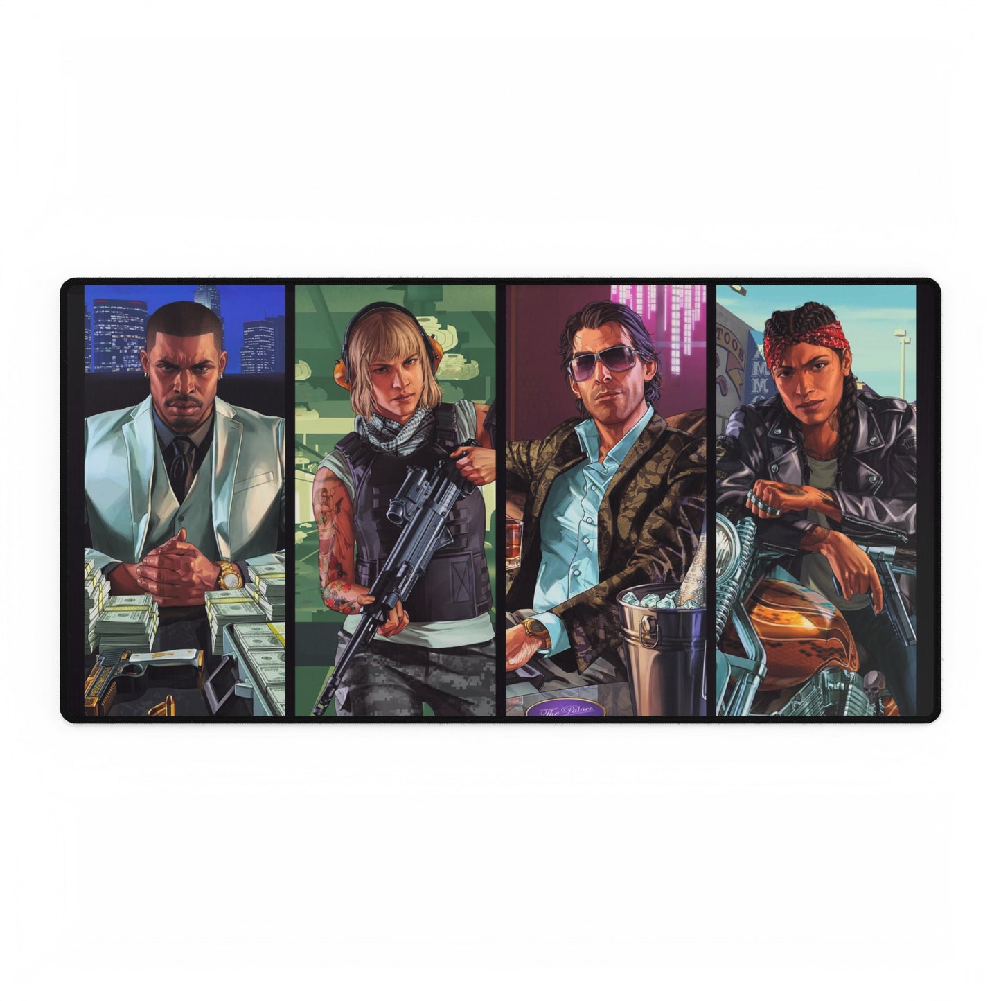 GTA 5 Grand Theft High Definition PC PS Video Game Desk Mat