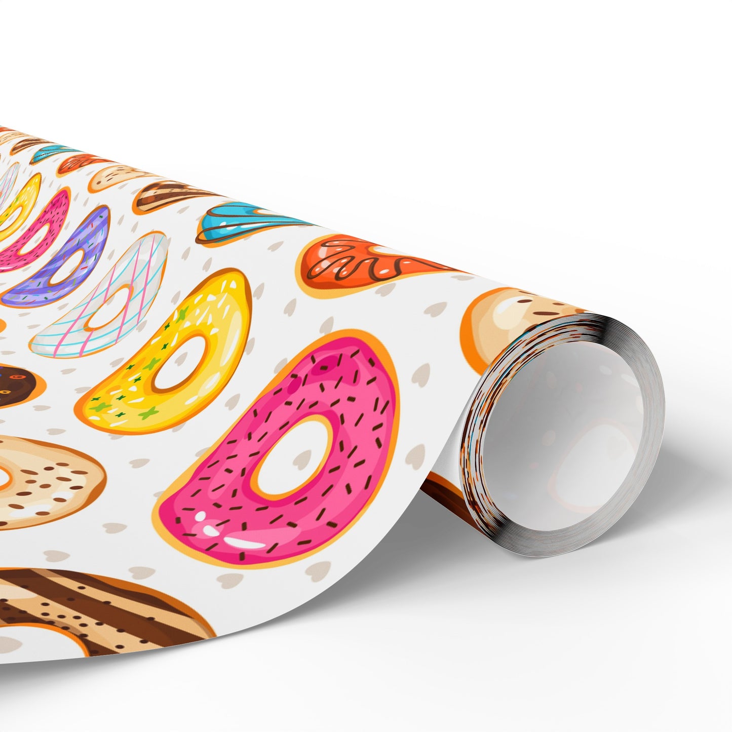 Donut Variety High Definition Happy Birthday Gift Present Holiday Wrapping Paper