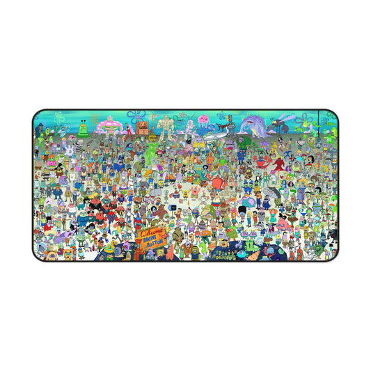 SpongeBob SquarePants All Characters cartoon PC PS Video Game Desk Mat Mousepad