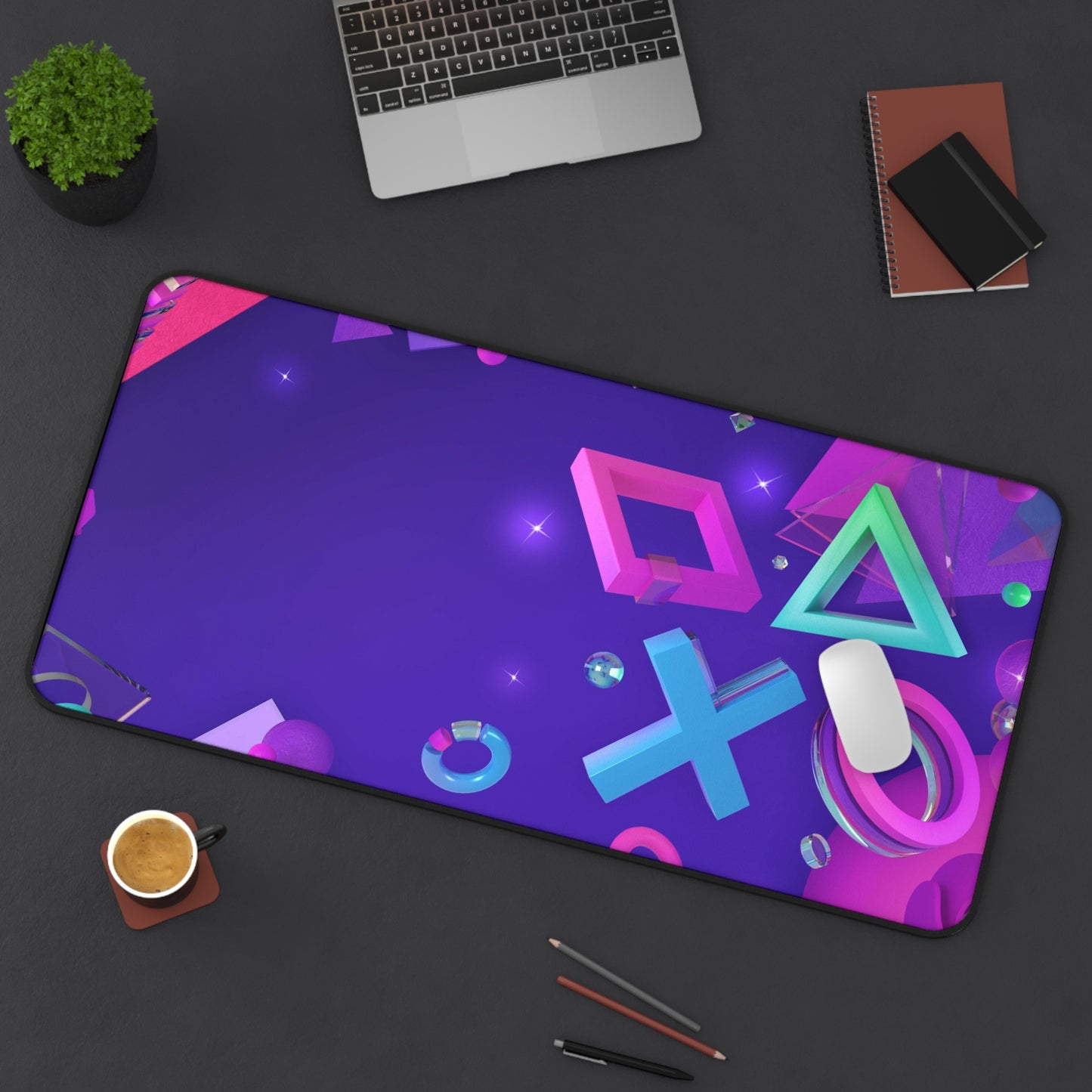 Playstation Purple High Definition Game Home Video Game PC PS Desk Mat Mousepad