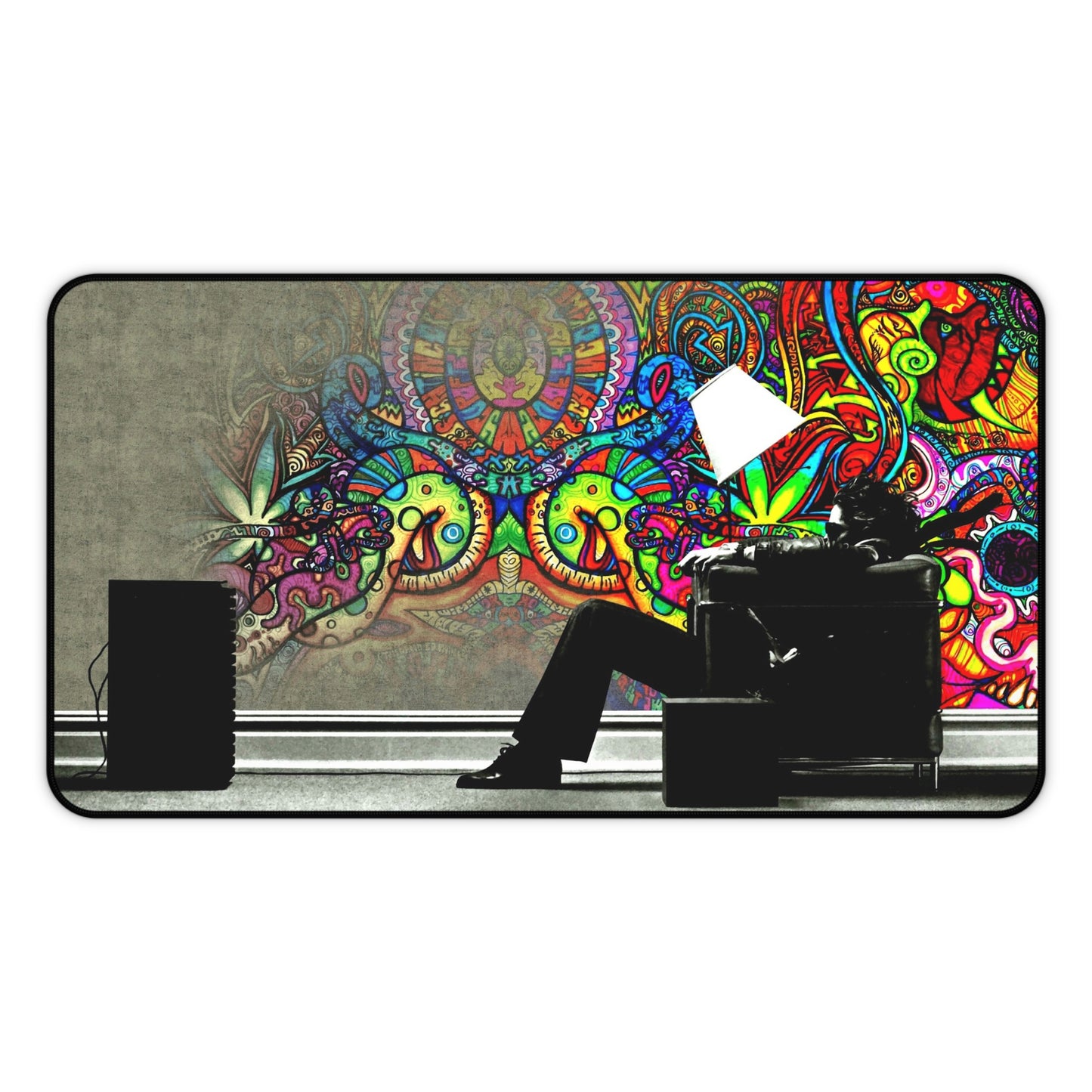 Graffiti Retro Trippy TV High Definition Video Game PC PS Desk Mat Mousepad