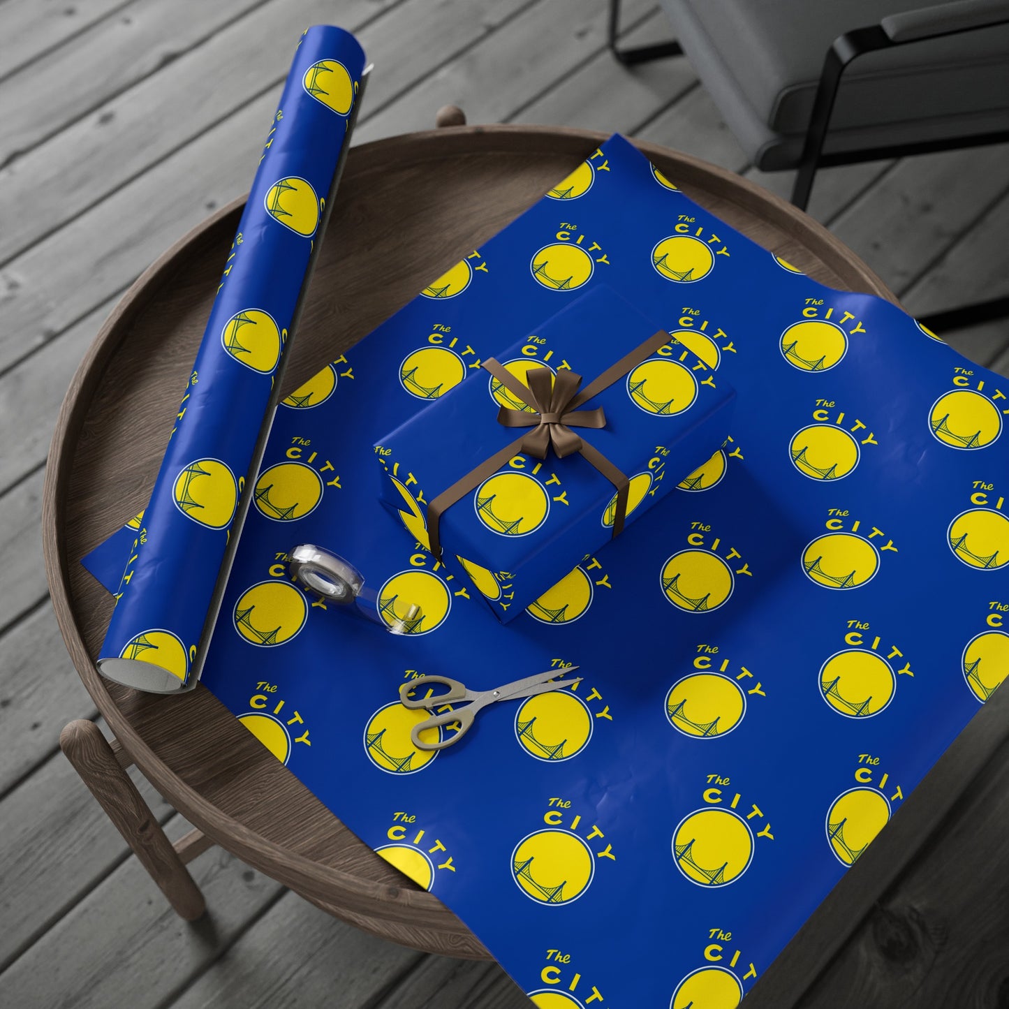 Golden State Warriors The CITY NBA Birthday Gift Wrapping Paper Basketball Holiday