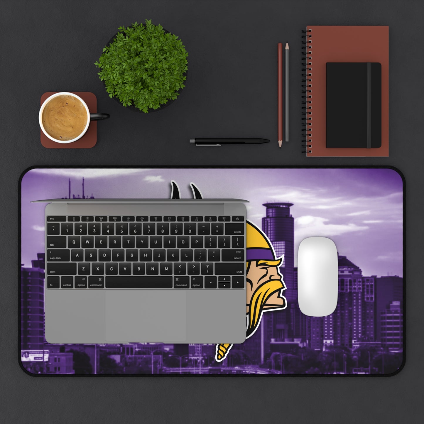 Minnesota Vikings Cityscape logo NFL Football High Definition Print PC Desk Mat Mousepad