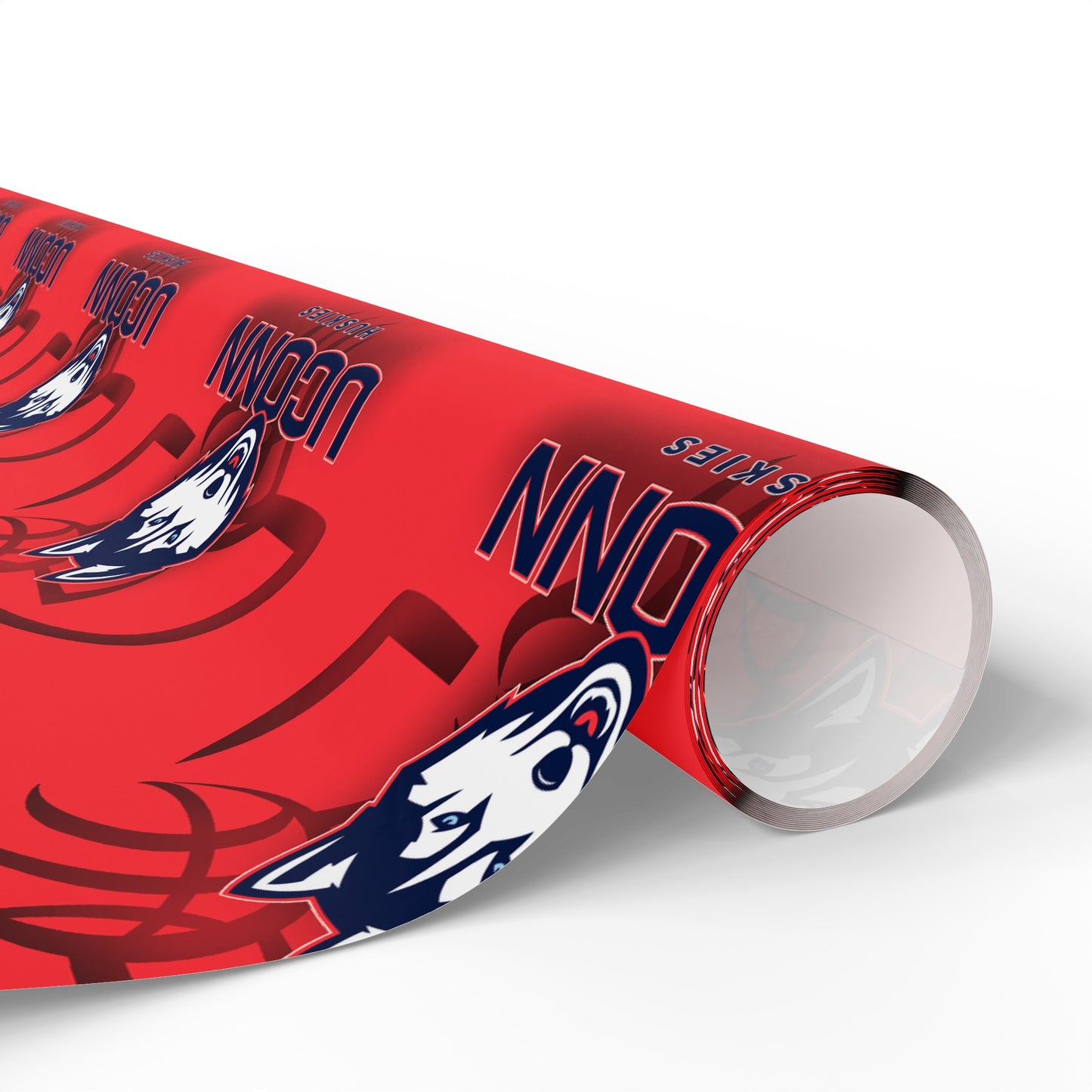 UCONN Basketball Huskies Red March Birthday Gift Wrapping Paper Holiday